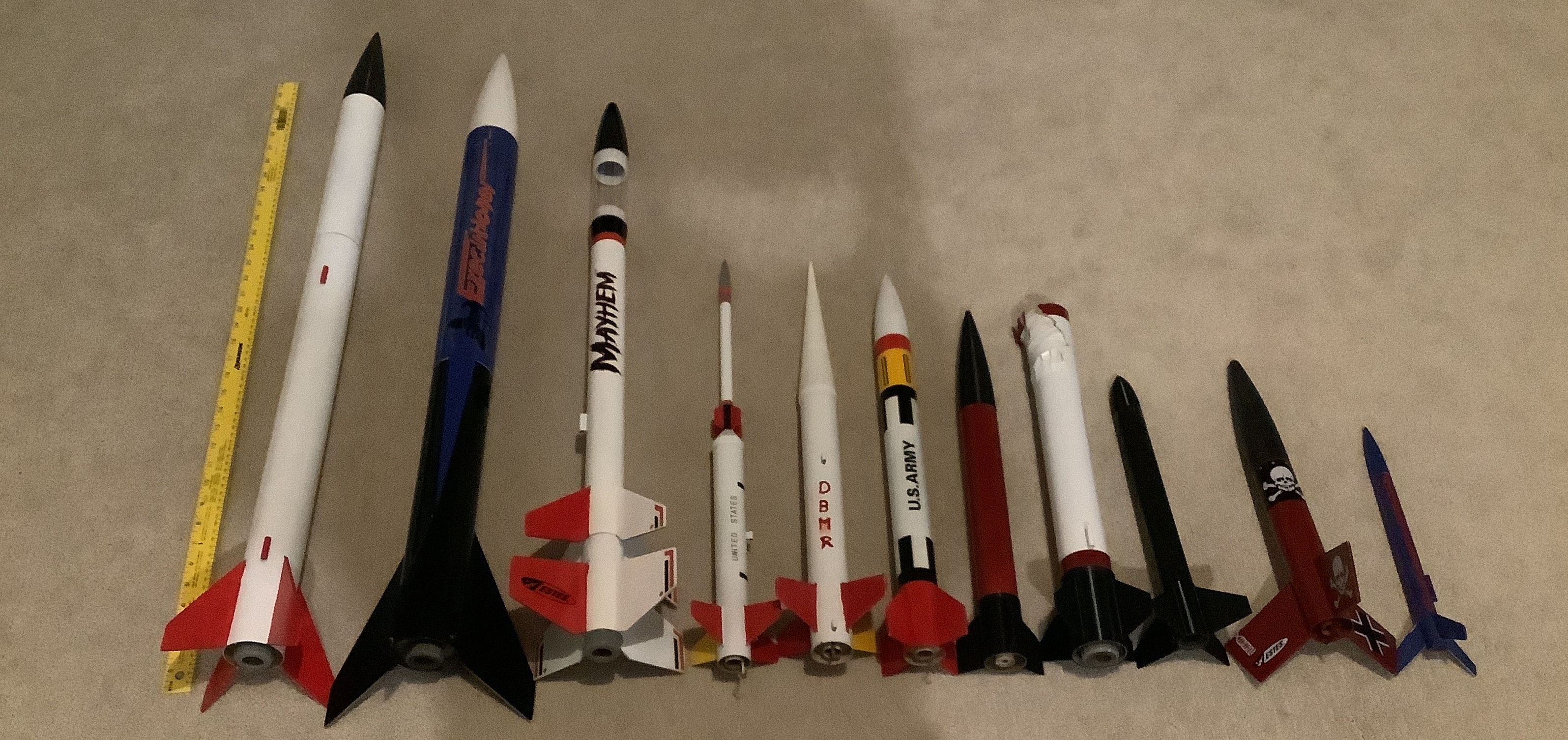11 model rockets